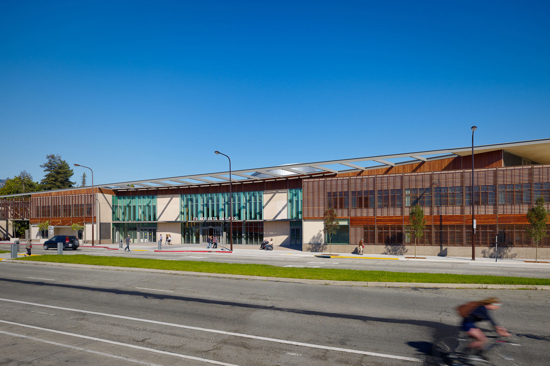 The Ed Roberts Campus is a nationally-recognized model of universal design in the San Francisco Bay Area, exemplifying design addressing a social justice issue.