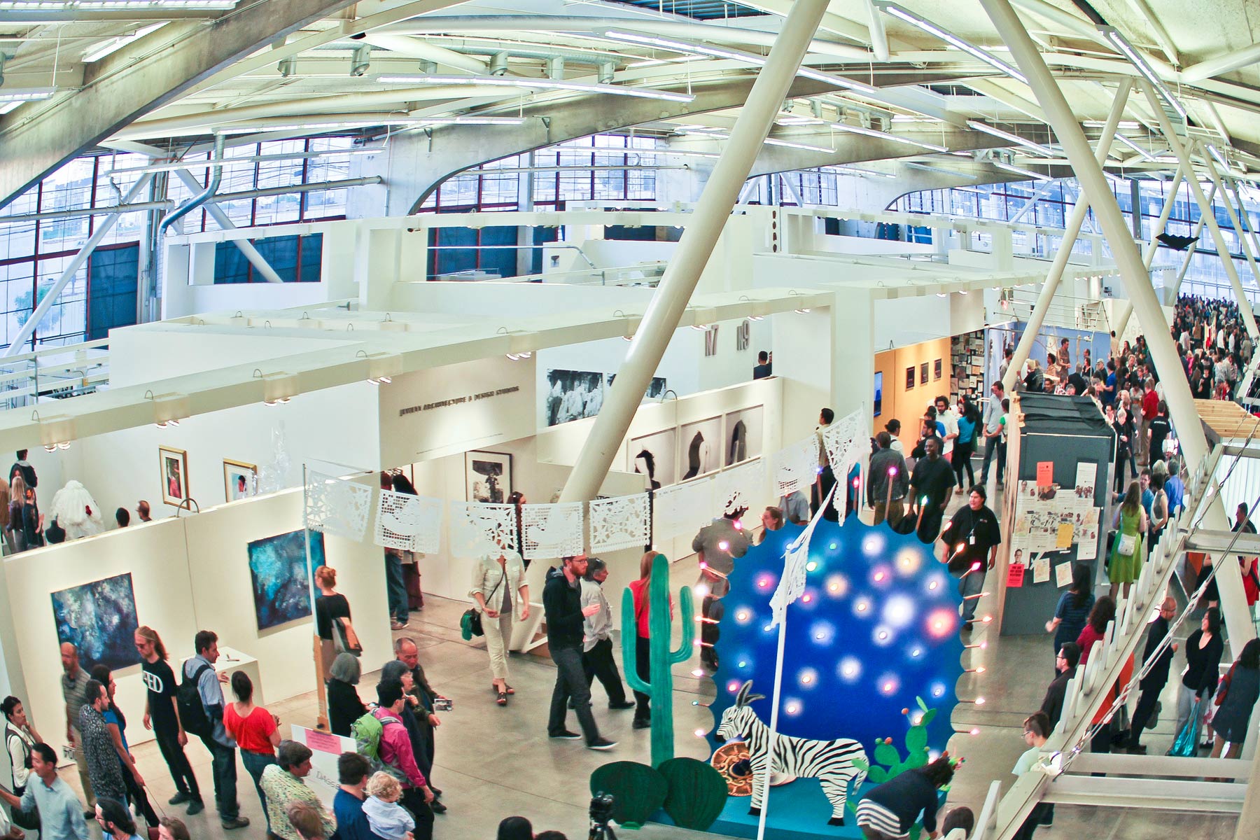 An abandoned bus station in San Francisco was converted into The California College of the Arts, a highly sustainable, solar-heated interdisciplinary educational environment.