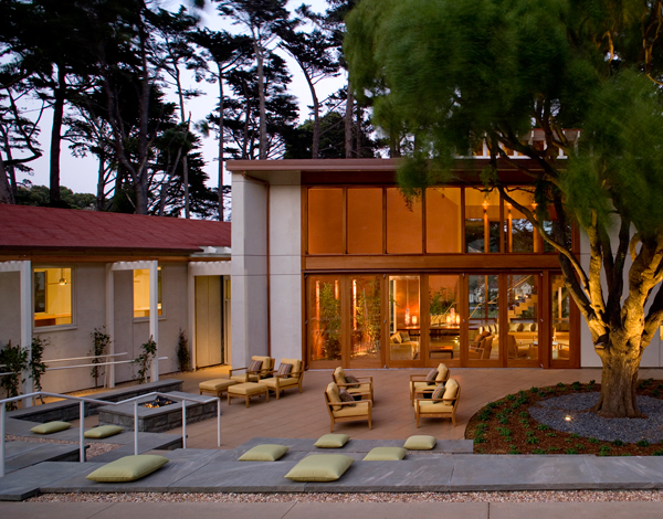 Cavallo Point- the Lodge at the Golden Gate is the result of an adaptive reuse and new construction effort at Fort Baker, a former military fortification at the foot of the Golden Gate Bridge in Sausalito- the complex is LEED Gold certified and the historic and new buildings are sensitively integrated into the National Register Historic district. Cavallo Point is the first new National Park Lodge in over a decade.