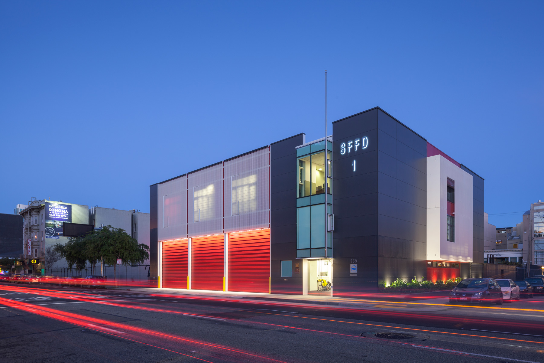 Firehouse No. 1 is a joint venture between the San Francisco Museum of Modern Art and the City of San Francisco- it is one of the most sustainable and energy-efficient firehouses in the U.S.