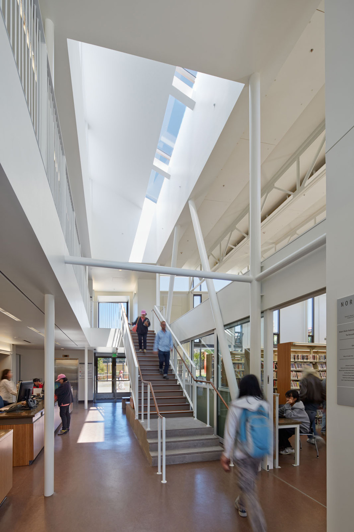 The North Beach Branch Library in San Francisco is a centerpiece for the community and, in keeping with San Francisco’s commitment to a sustainable future, is certified LEED Gold.