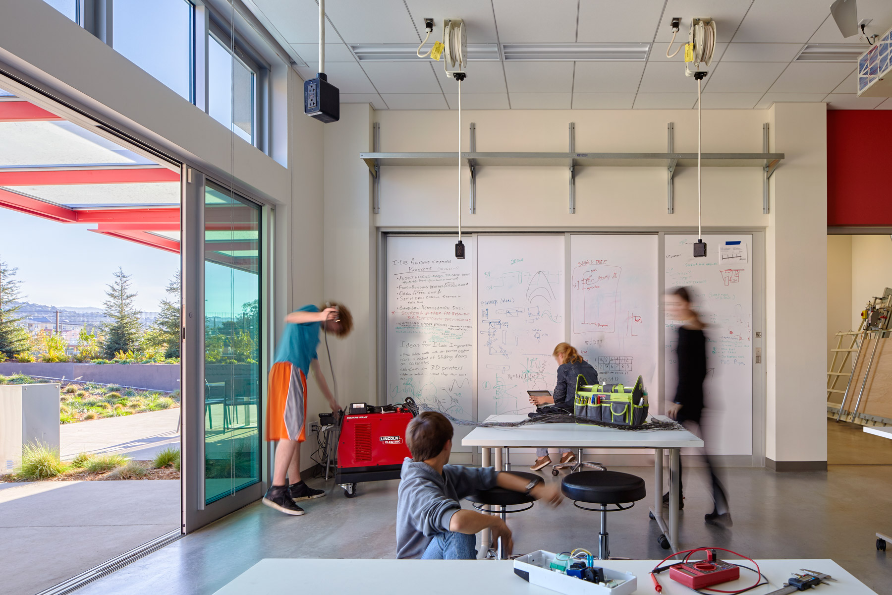 The Nueva School at Bay Meadows is a nationally-recognized sustainable model for innovative educational environments for 21st century learners located in the San Francisco Bay Area; the campus is certified LEED Gold.