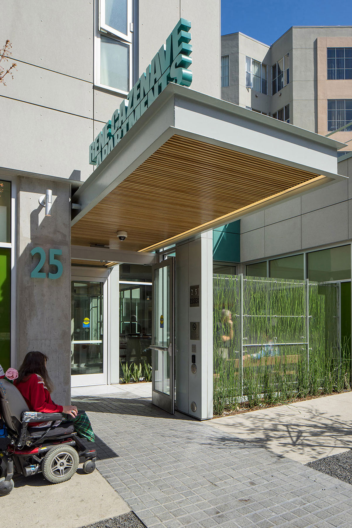 Rene Cazenave Apartments in San Francisco is a model of sustainability for affordable housing, providing permanent residences for formerly homeless individuals in the Transbay Redevelopment Area.