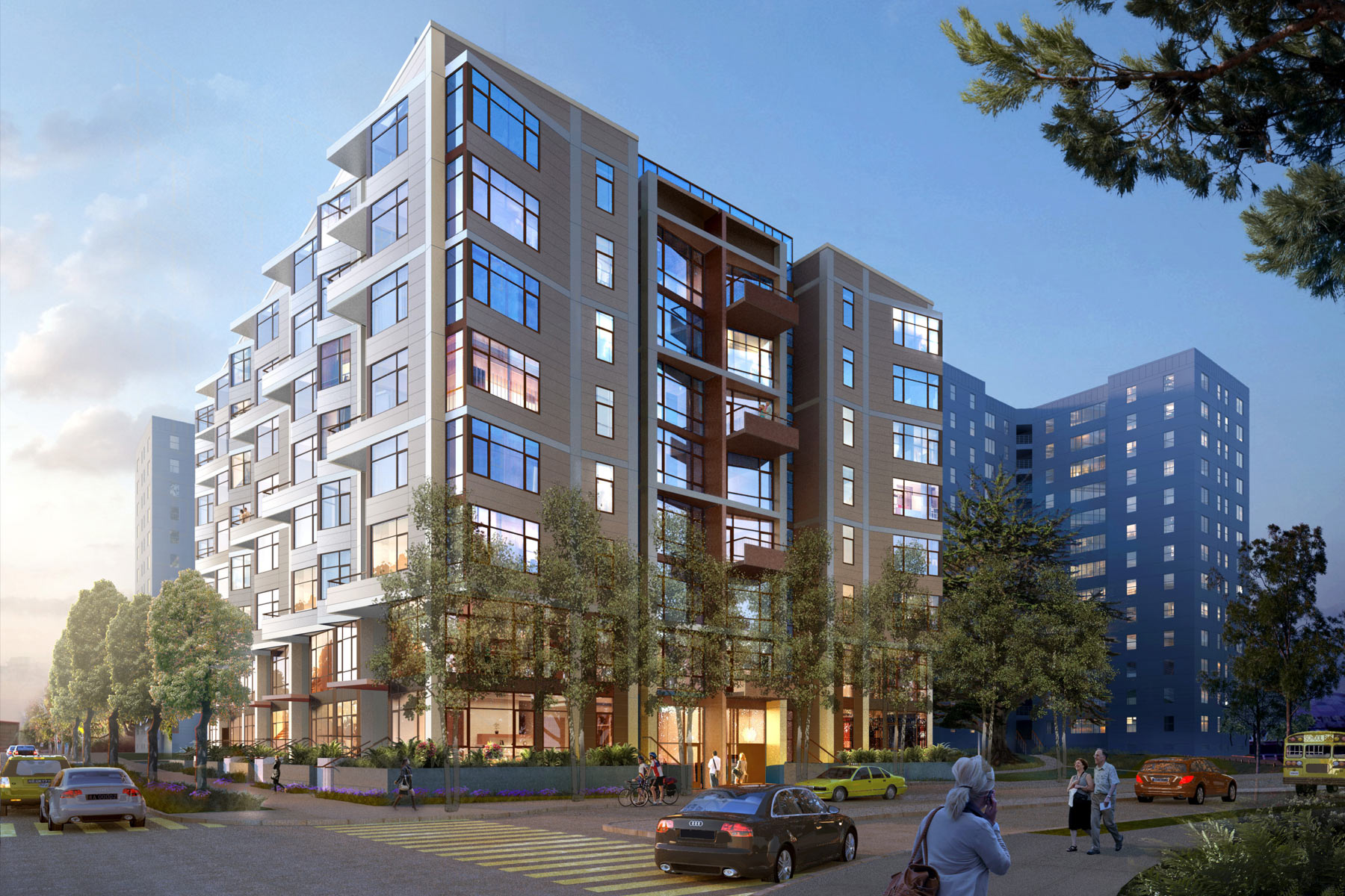 The Parkmerced Revitalization Plan is part of a widespread effort to increase the number of housing units in San Francisco; 300 Arballo’s 89 apartments is the first wave of a new development that will eventually add more than 5,000 residences over a period of 20 to 30 years.