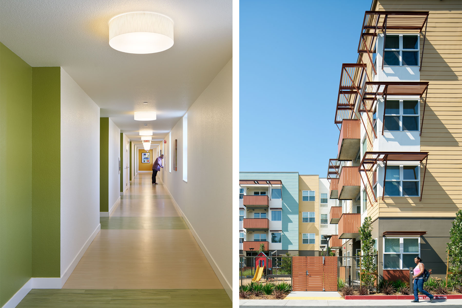 Laguna Commons in the San Francisco Bay Area is located at Fremont’s historic Five Corners area, and provides affordable housing and supportive services for formerly homeless families and veterans.