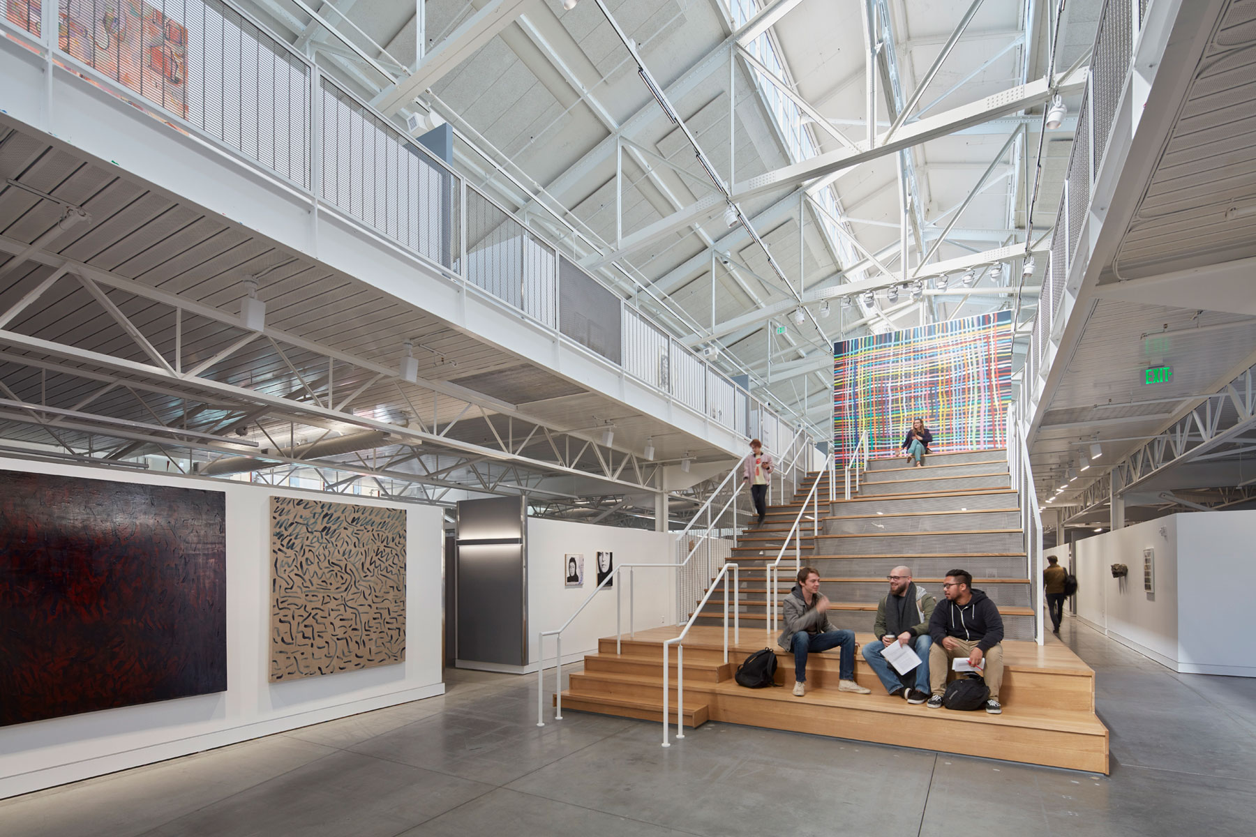 Pier 2 at the historic army base Fort Mason Center is currently being renovated into the new San Francisco Art Institute Graduate Center.